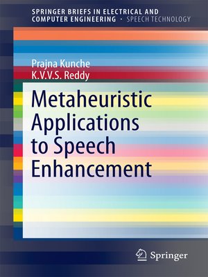 cover image of Metaheuristic Applications to Speech Enhancement